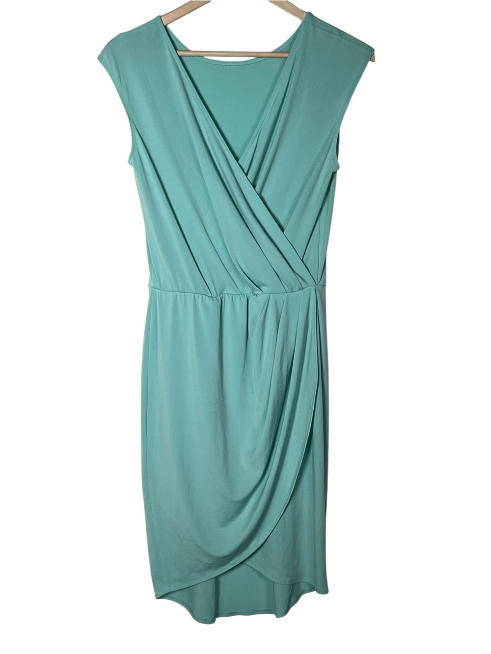 NWT BCBGENERATION seafoam green wrap style dress size small S B102